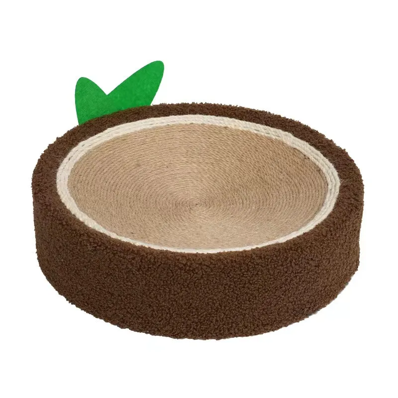 Round Cat Scratcher Pad  2 in 1