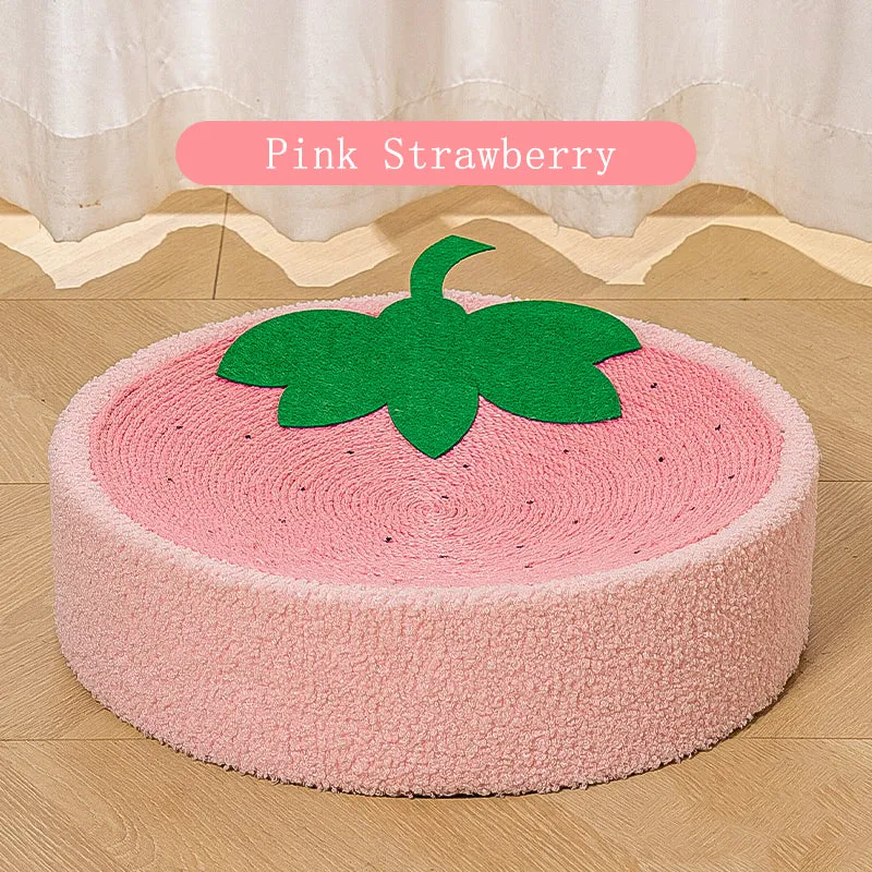 Round Cat Scratcher Pad  2 in 1