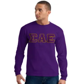 Sigma Alpha Epsilon Longsleeve Gildan Tee - Gildan 2400 - TWILL