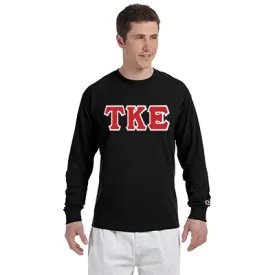Tau Kappa Epsilon Champion Long-Sleeve Tee - Champion CC8C - TWILL