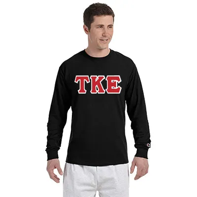Tau Kappa Epsilon Champion Long-Sleeve Tee - Champion CC8C - TWILL