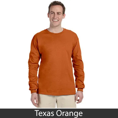 Theta Delta Chi Long-Sleeve Shirt, 2-Pack Bundle Deal - Gildan 2400 - TWILL