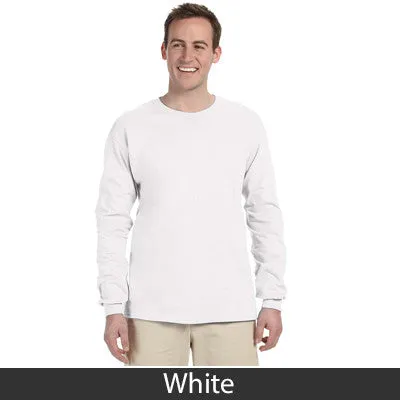 Theta Delta Chi Long-Sleeve Shirt, 2-Pack Bundle Deal - Gildan 2400 - TWILL