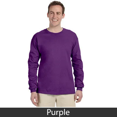 Theta Delta Chi Long-Sleeve Shirt, 2-Pack Bundle Deal - Gildan 2400 - TWILL