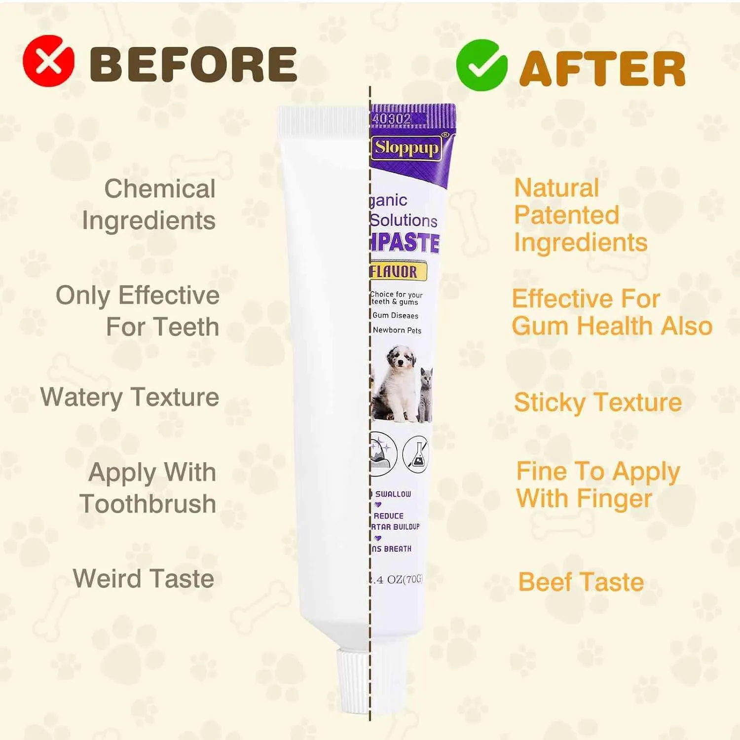 Toothpaste | Teeth Cleaning and Fresh Breath Dental Care for German Rex Cat Kittens and Adult Cats | Soothes Inflamed Gums | Safe for Puppies | Vet Formulated 4 Pack (9.6 OZ)