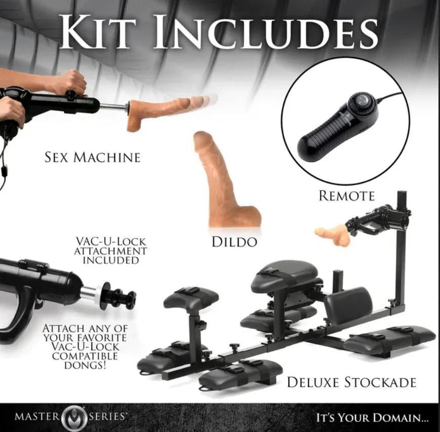 XR Brands Subversion Stockade with Sex Machine
